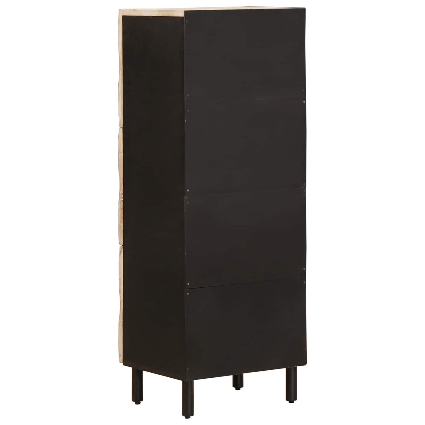 vidaXL Highboard με πόρτα Λευκό Φινίρισμα Καθαρισμού 40 x 33 x 110 εκ