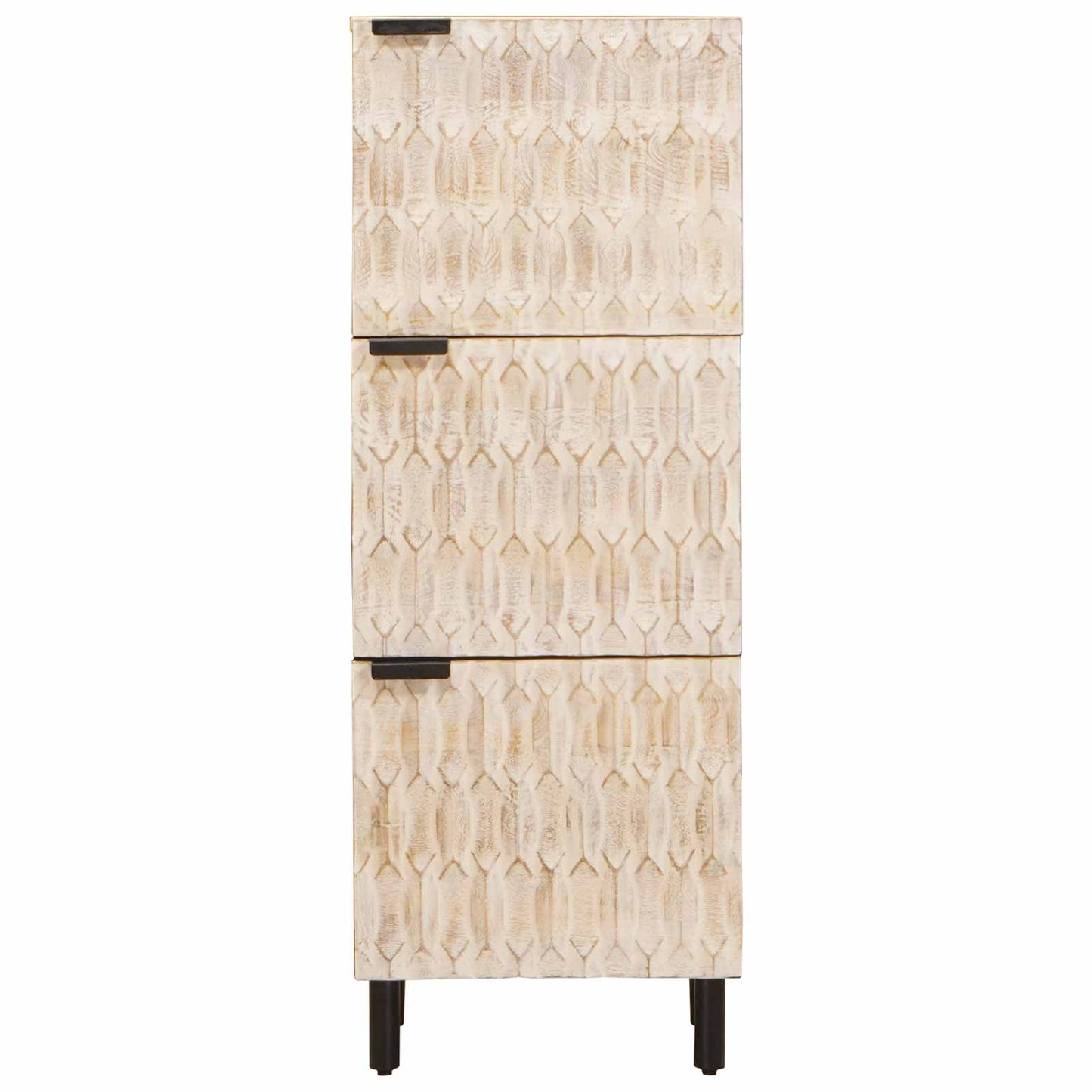 vidaXL Highboard με πόρτα Λευκό Φινίρισμα Καθαρισμού 40 x 33 x 110 εκ