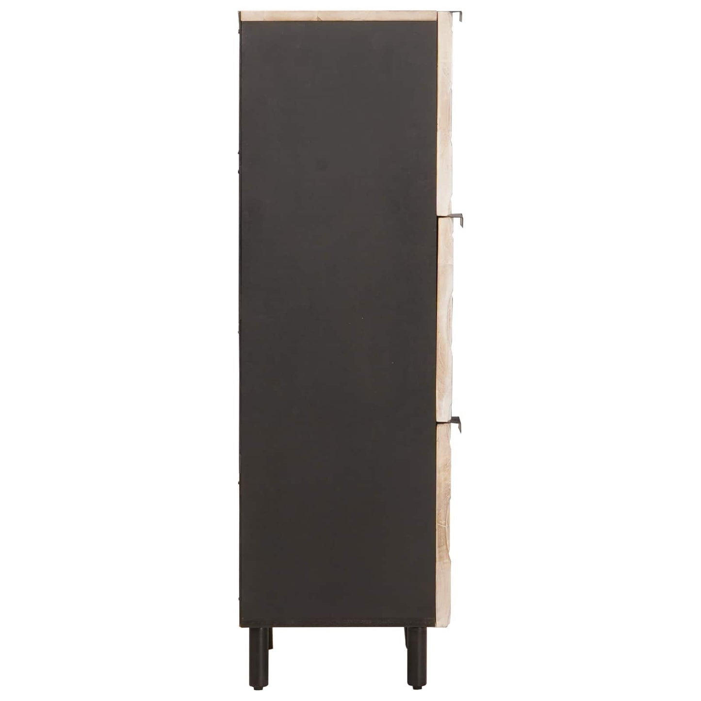 vidaXL Highboard με πόρτα Λευκό Φινίρισμα Καθαρισμού 40 x 33 x 110 εκ