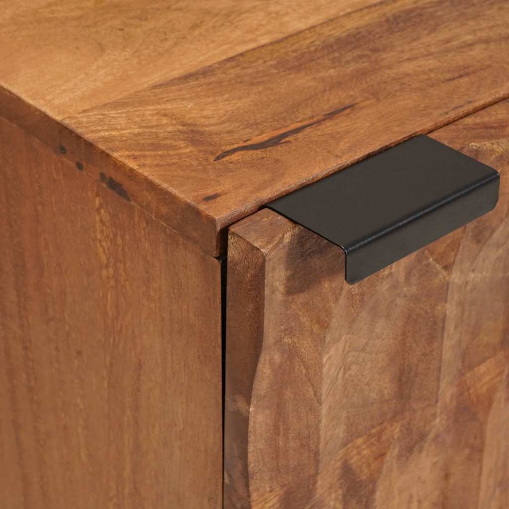 vidaXL Κομοδίνο 2 pcs Καφέ 40 x 33,5 x 46 εκ Στερεό ξύλο μάνγκο