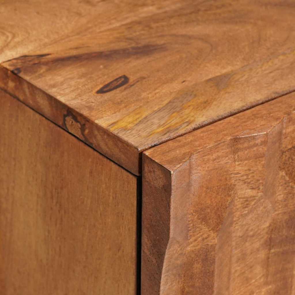 vidaXL Κομοδίνο 2 pcs Καφέ 40 x 33 x 46 εκ. Στερεό ξύλο μάνγκο