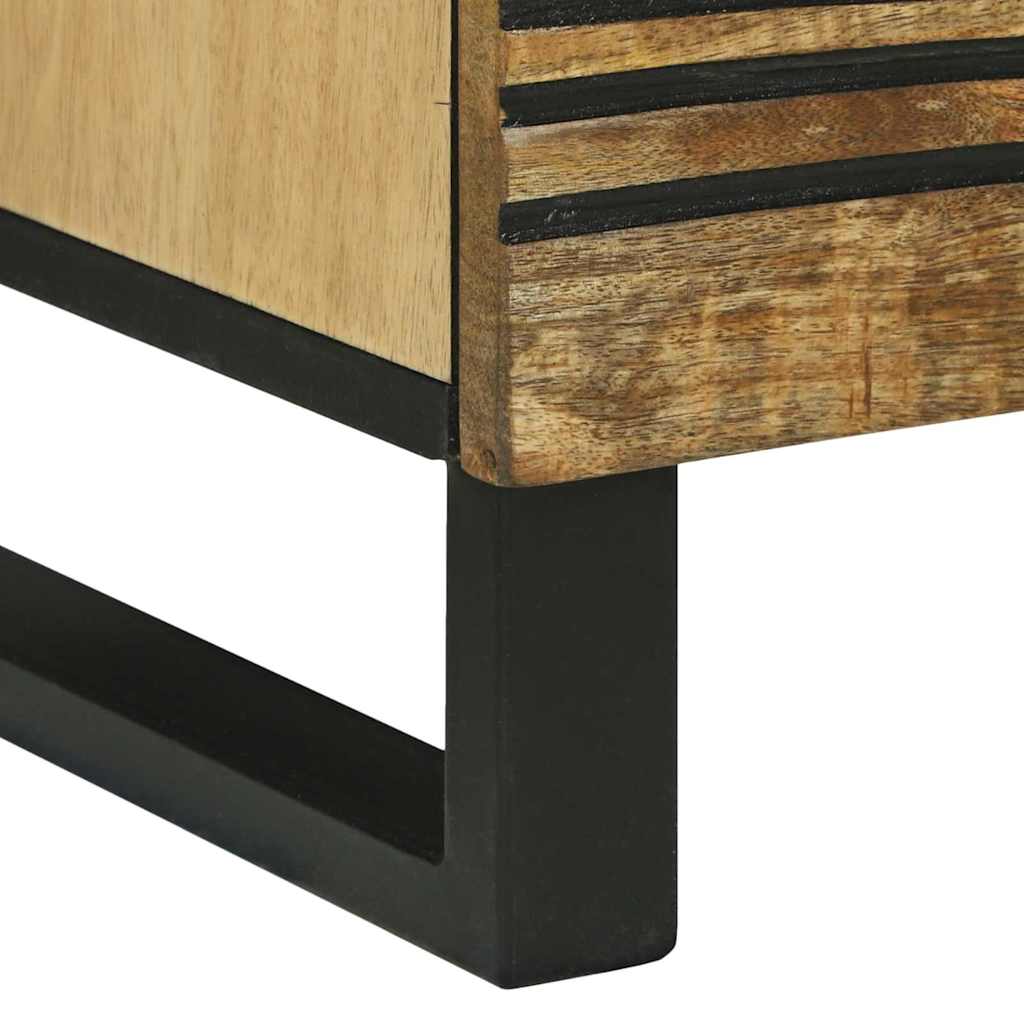 vidaXL Κομοδίνο 2 pcs Καφέ 40 x 33 x 46 εκ. Μασίφ ξύλο μάνγκο