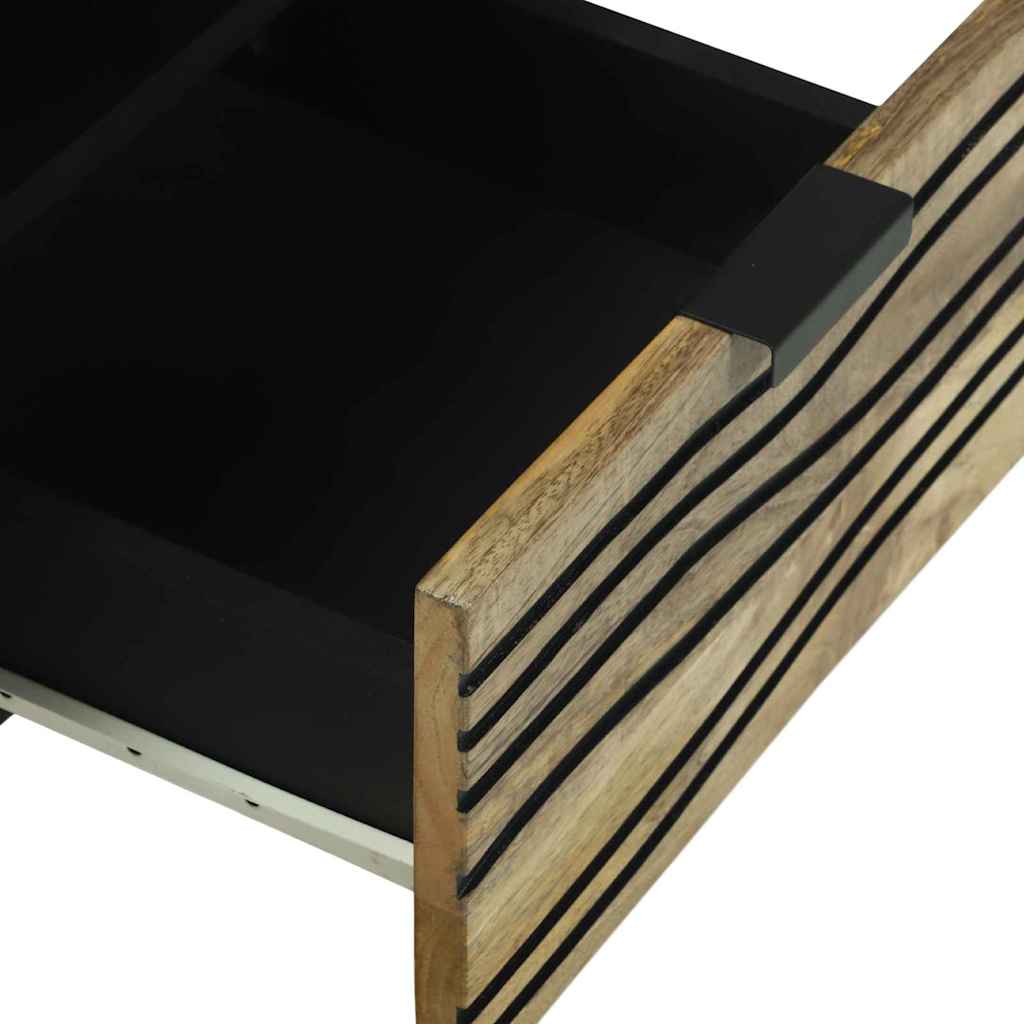 vidaXL ντουλάπα τηλεόρασης 70x33.5x46 cm από μασίφ ξύλο μάνγκο