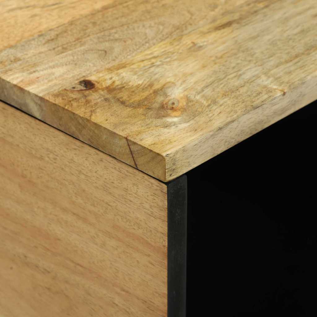 vidaXL Τραπεζάκι σαλονιού Καφέ και Μαύρο 80 x 50 x 40 cm