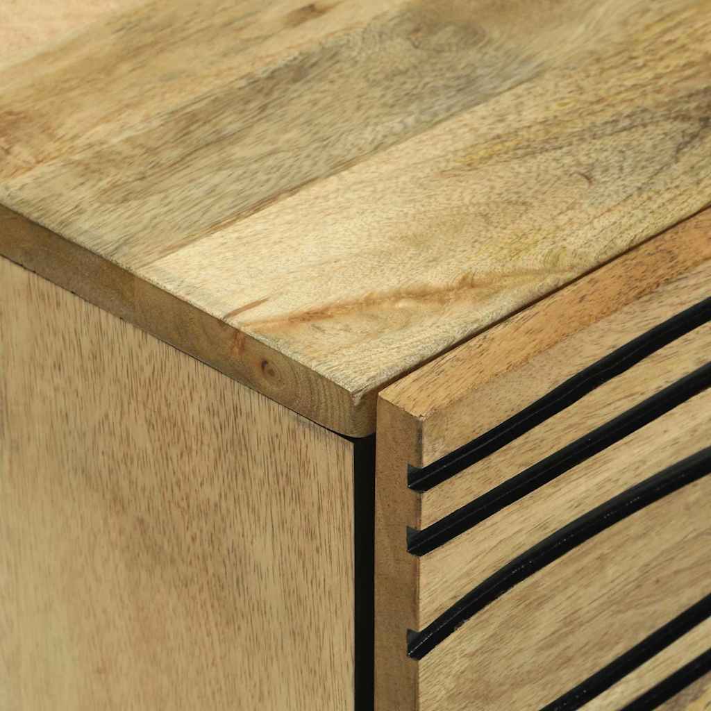 vidaXL Κομοδίνο με συρτάρι Καφέ 50 x 33 x 60 εκ Μασίφ ξύλο μάνγκο