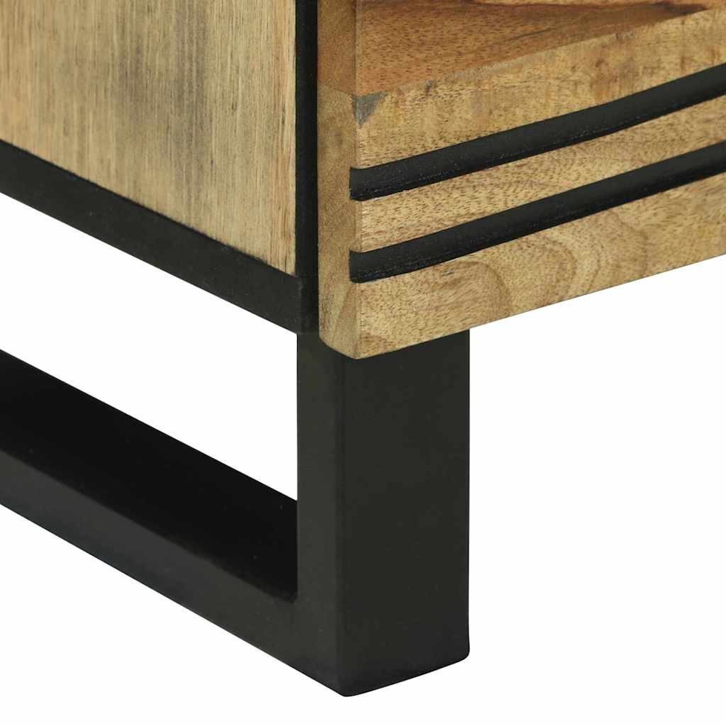 vidaXL Κομοδίνο με συρτάρι Καφέ 50 x 33 x 60 εκ Μασίφ ξύλο μάνγκο