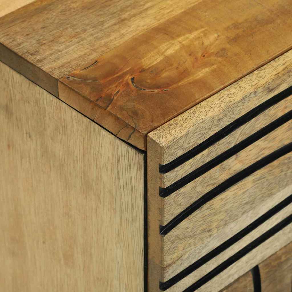 vidaXL Κομοδίνο με συρτάρι Καφέ 50 x 33 x 60 εκ Μασίφ ξύλο μάνγκο