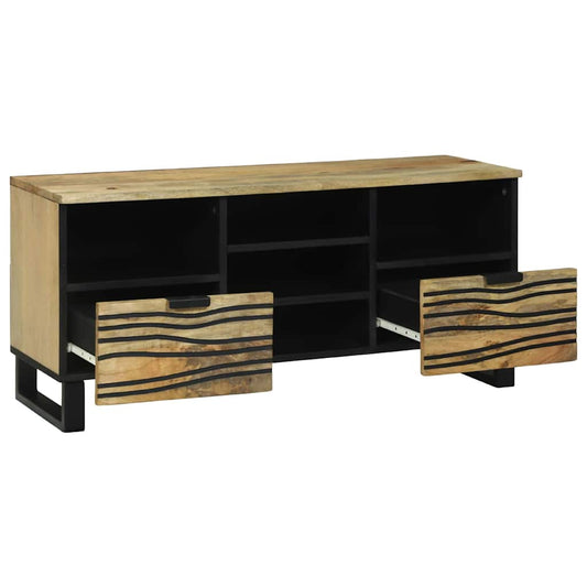 vidaXL Κάβα Τηλεόρασης Καφέ 100 x 33 x 46 εκ Μασίφ ξύλο μάνγκο