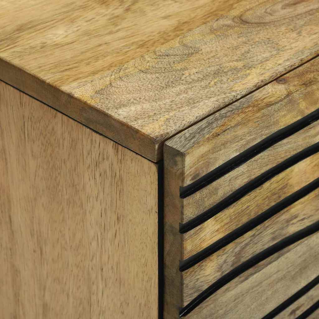 vidaXL Συρτάρι με συρτάρι Καφέ 40 x 33 x 75 εκ. Μασίφ ξύλο μάνγκο