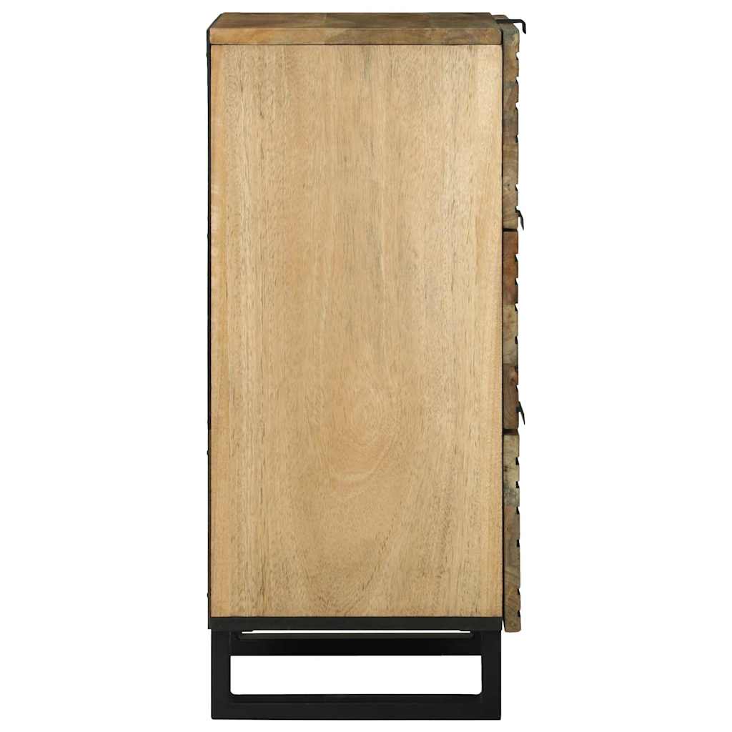 vidaXL Συρτάρι με συρτάρι Καφέ 40 x 33 x 75 εκ. Μασίφ ξύλο μάνγκο
