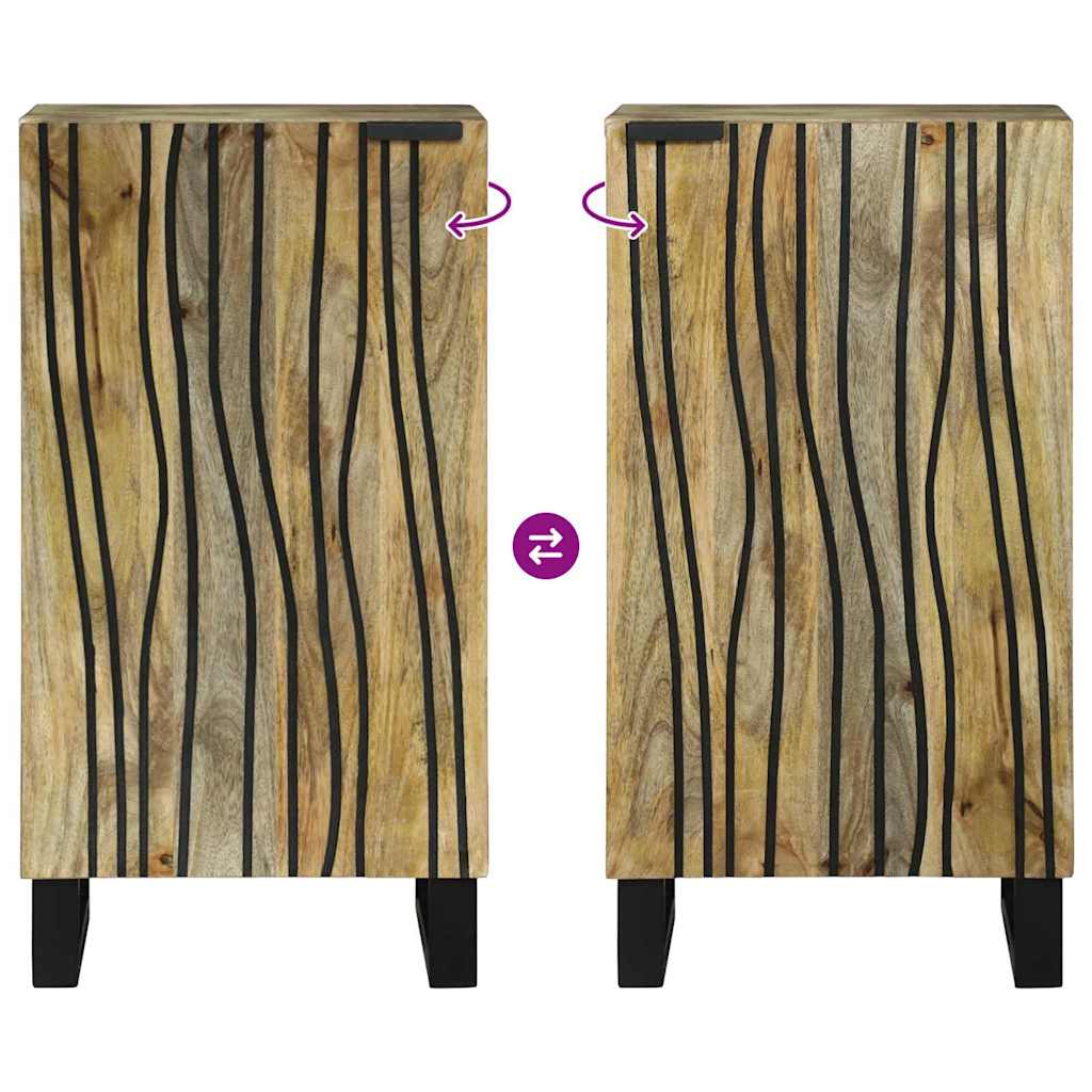 vidaXL Γραφείο Καφέ 40 x 33 x 75 εκ. Μασίφ ξύλο μάνγκο