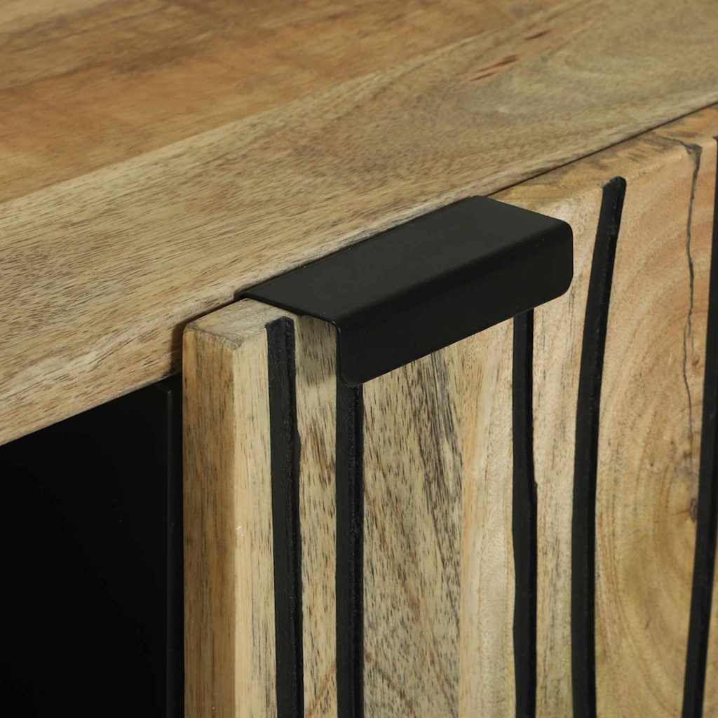 vidaXL Πλαϊνό Γραφείο Καφέ 90 x 33 x 75 εκ Μασίφ ξύλο μάνγκο