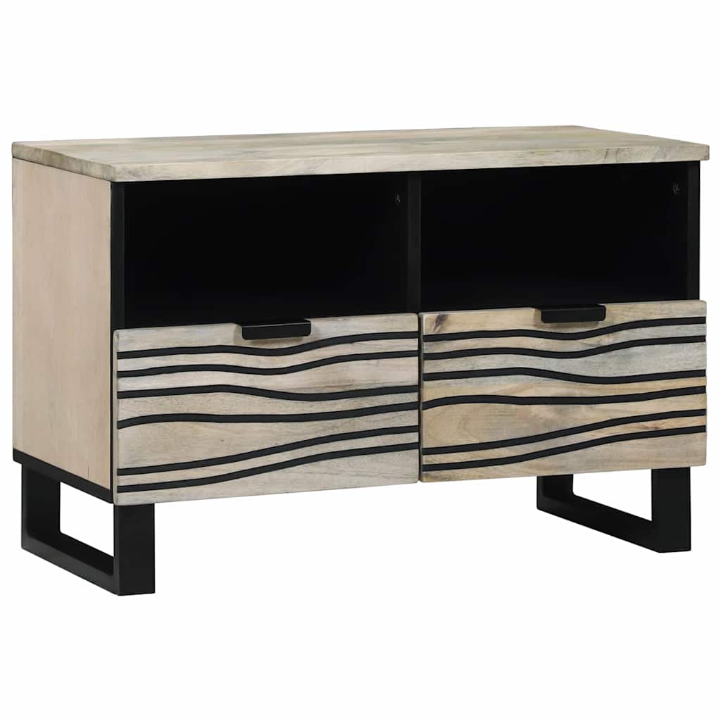 vidaXL Μονάδες TV με συρτάρι Λευκό 70 x 33 x 46 εκ Επεξεργασμένο ξύλο