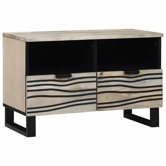 vidaXL Κέντρα Ψυχαγωγίας & Στήλες Τηλεόρασης Λευκό και Μαύρο