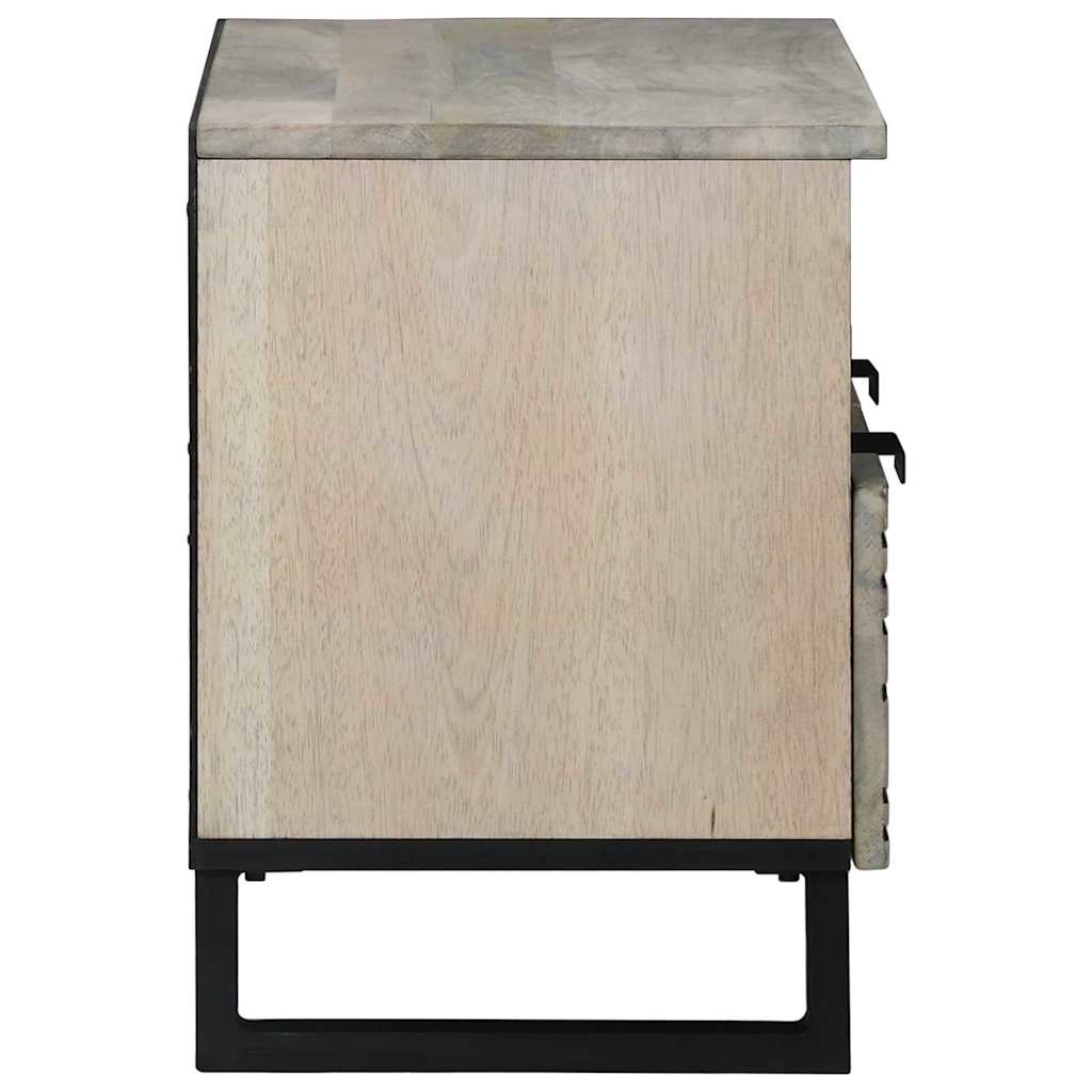 vidaXL Μονάδες TV με συρτάρι Λευκό 70 x 33 x 46 εκ Επεξεργασμένο ξύλο