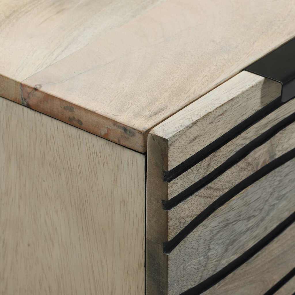 vidaXL Ντουλάπες Αποθήκευσης & Λουκέτα Λευκό και Μαύρο