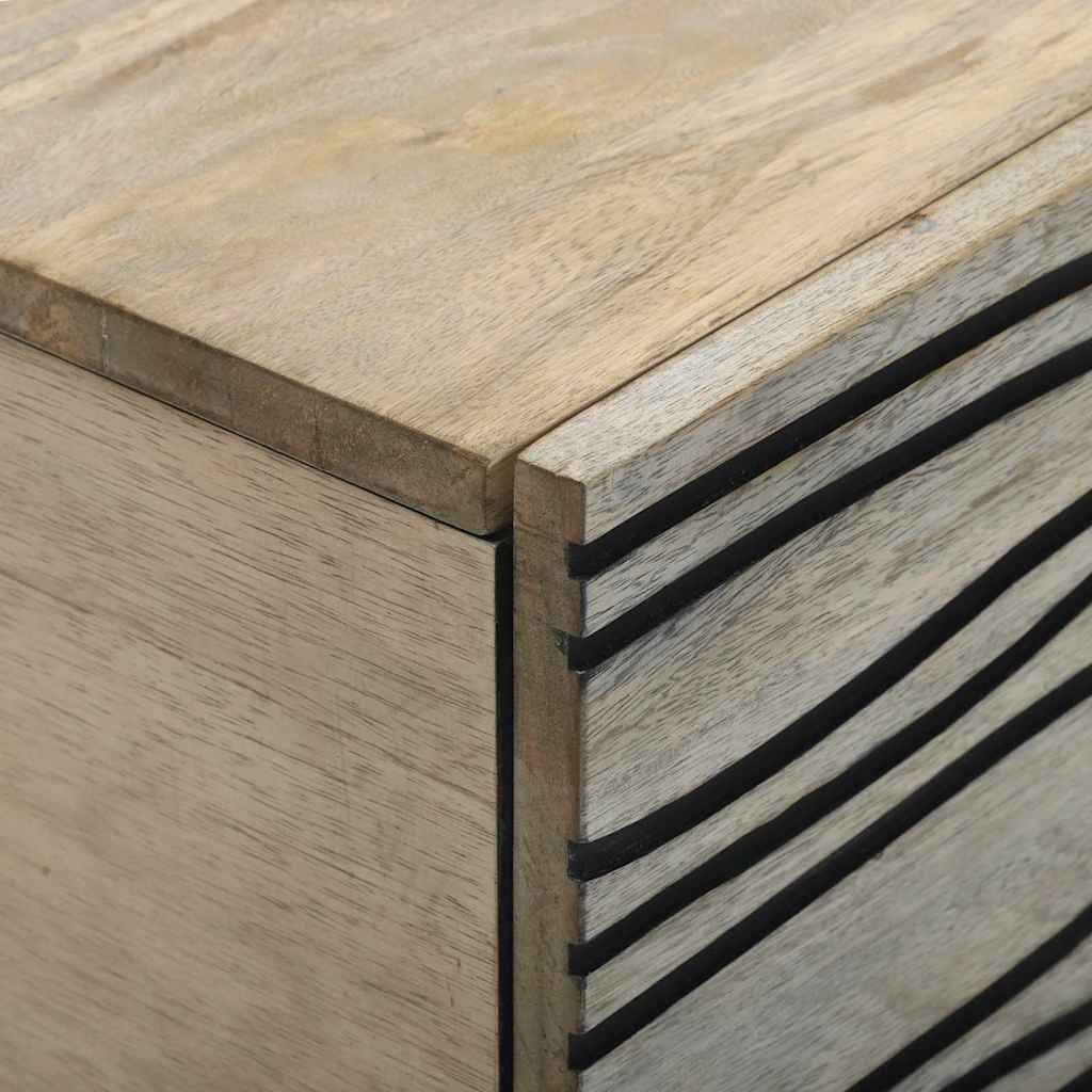 vidaXL Τραπεζάκι σαλονιού με ράφι με αποθήκευση με πόρτα Άσπρο, Μαύρο 80 x 50 x 40 cm