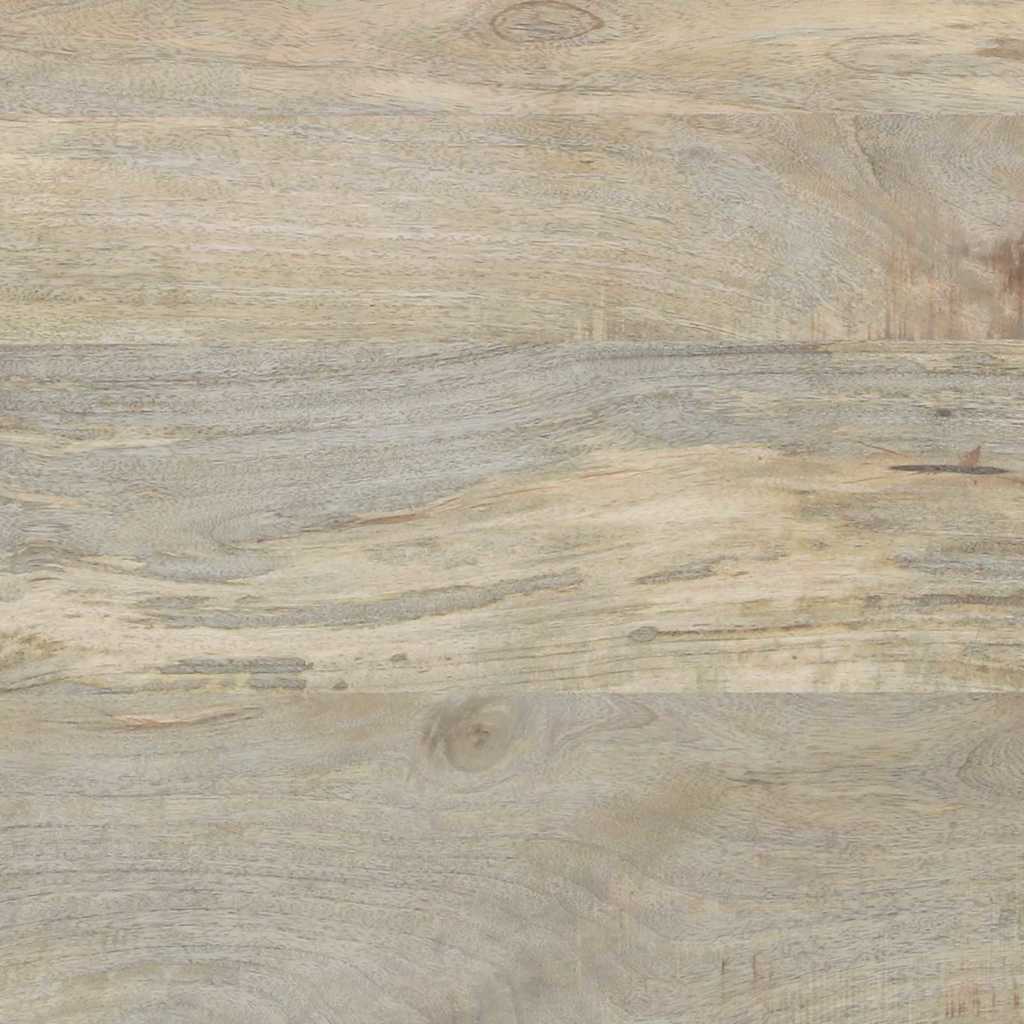 vidaXL Κομοδίνο Λευκό και μαύρο 40 x 33 x 46 εκ. Μασίφ ξύλο μάνγκο