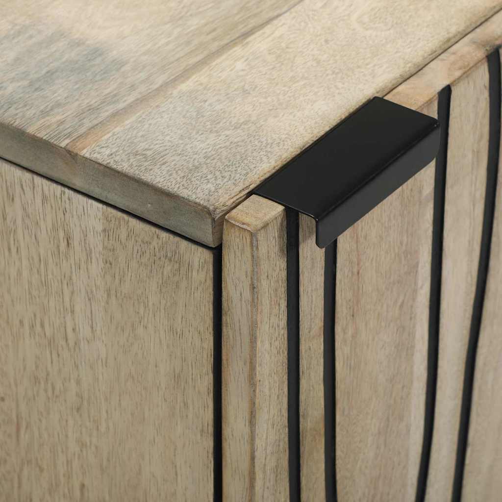 vidaXL Ντουλάπι Μπάνιου με ράφι με αποθήκευση με πόρτα Καφέ, Μαύρο 38 x 33.5 x 58 εκ.