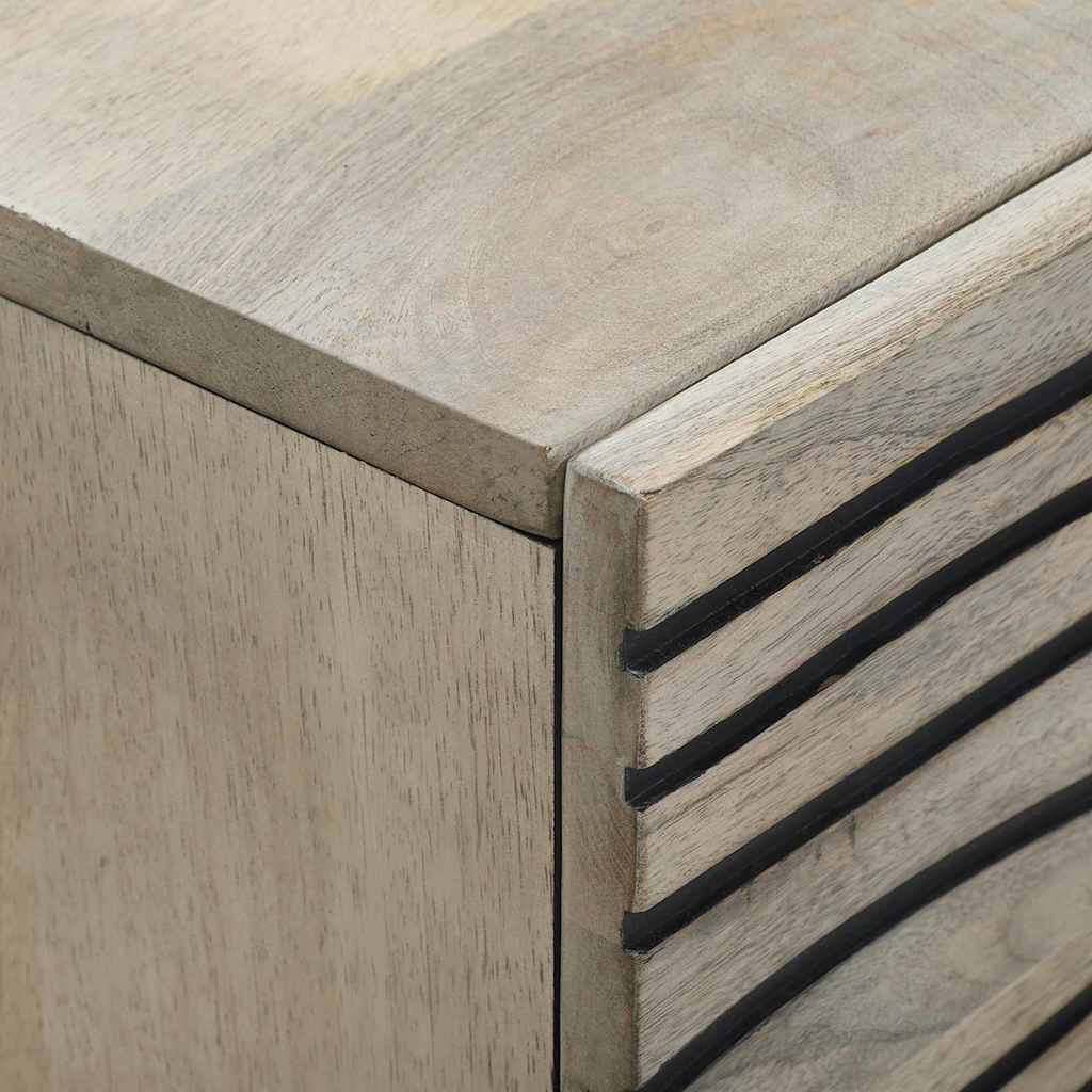 vidaXL Ντουλάπες & ράφια αποθήκευσης μέσων με συρτάρι Λευκό και Μαύρο