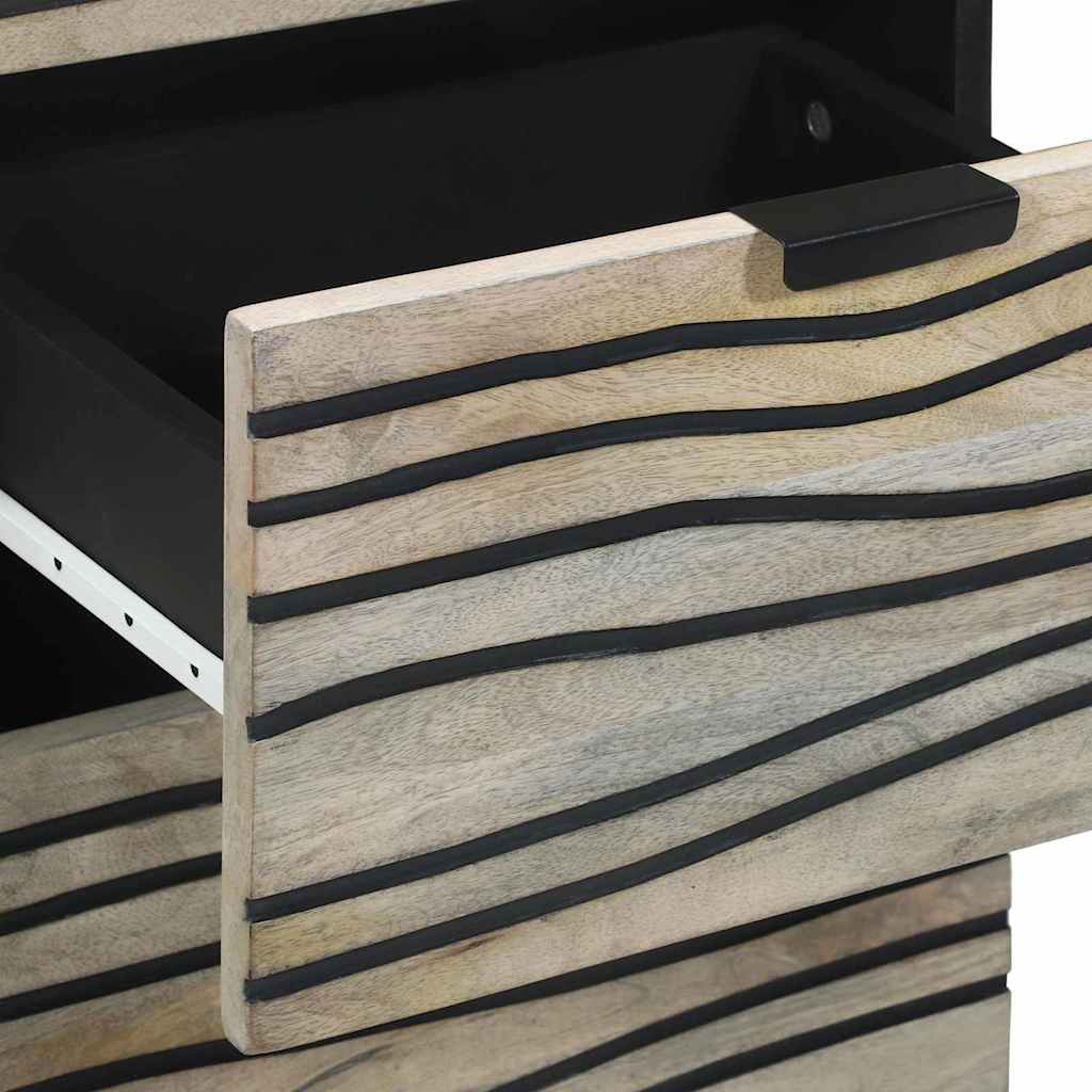 vidaXL Ντουλάπες & ράφια αποθήκευσης μέσων με συρτάρι Λευκό και Μαύρο