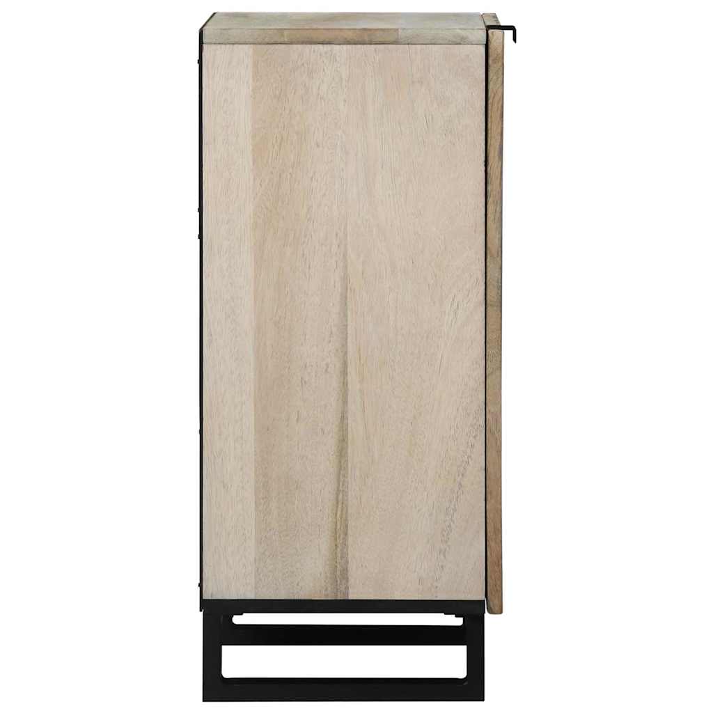vidaXL Γραφείο Λευκό 40 x 33 x 75 εκ. Μασίφ ξύλο μάνγκο