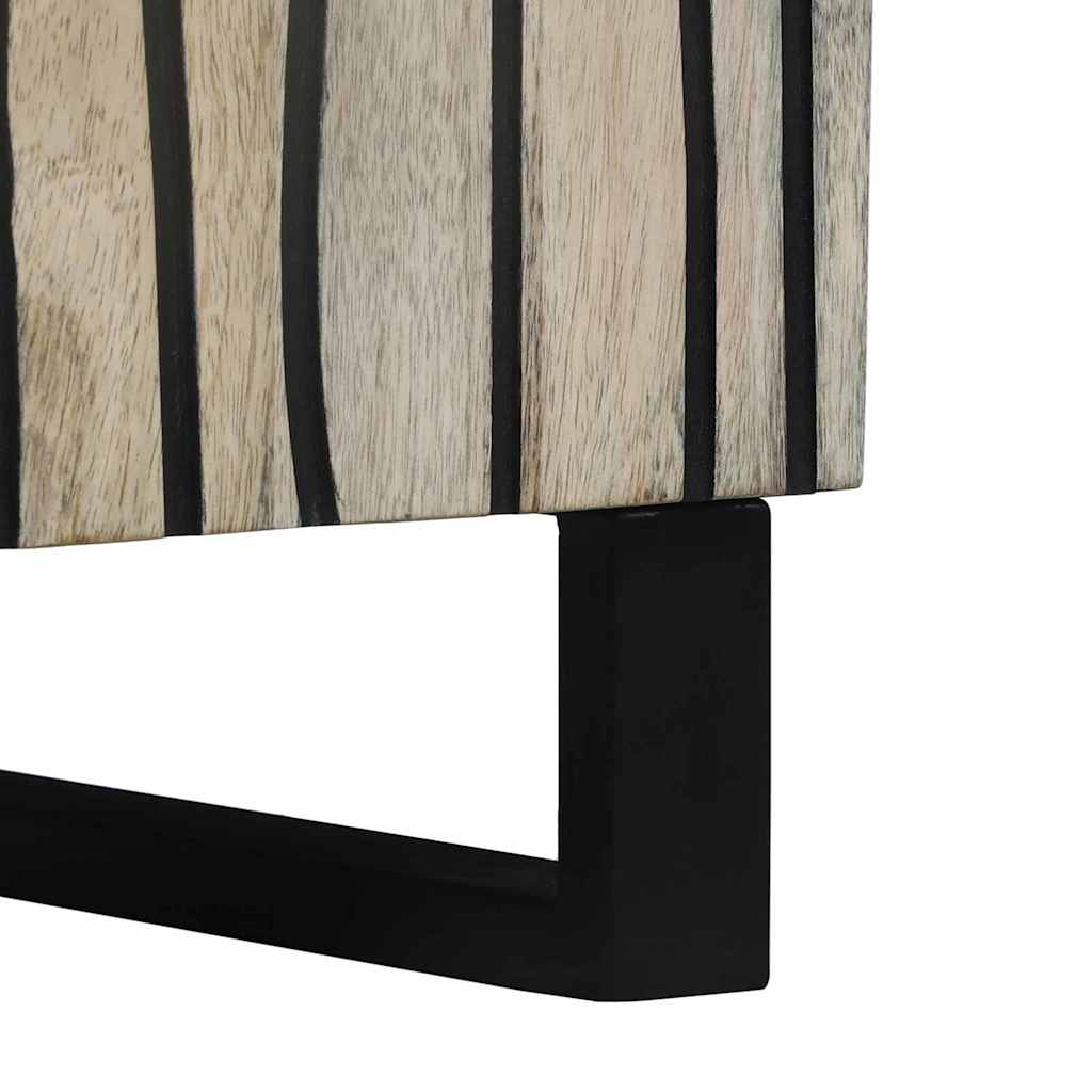 vidaXL Ντουλάπες & ράφια αποθήκευσης μέσων Λευκό και Μαύρο