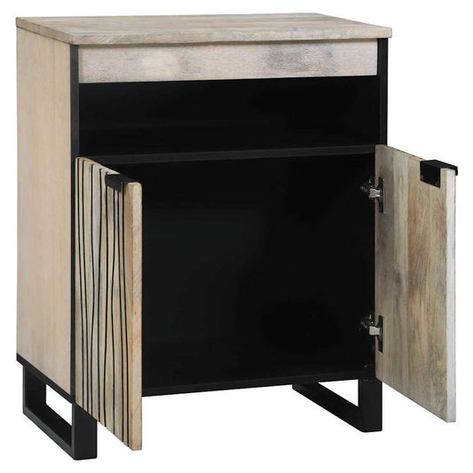 vidaXL Ντουλάπες & ράφια αποθήκευσης μέσων Λευκό και Μαύρο