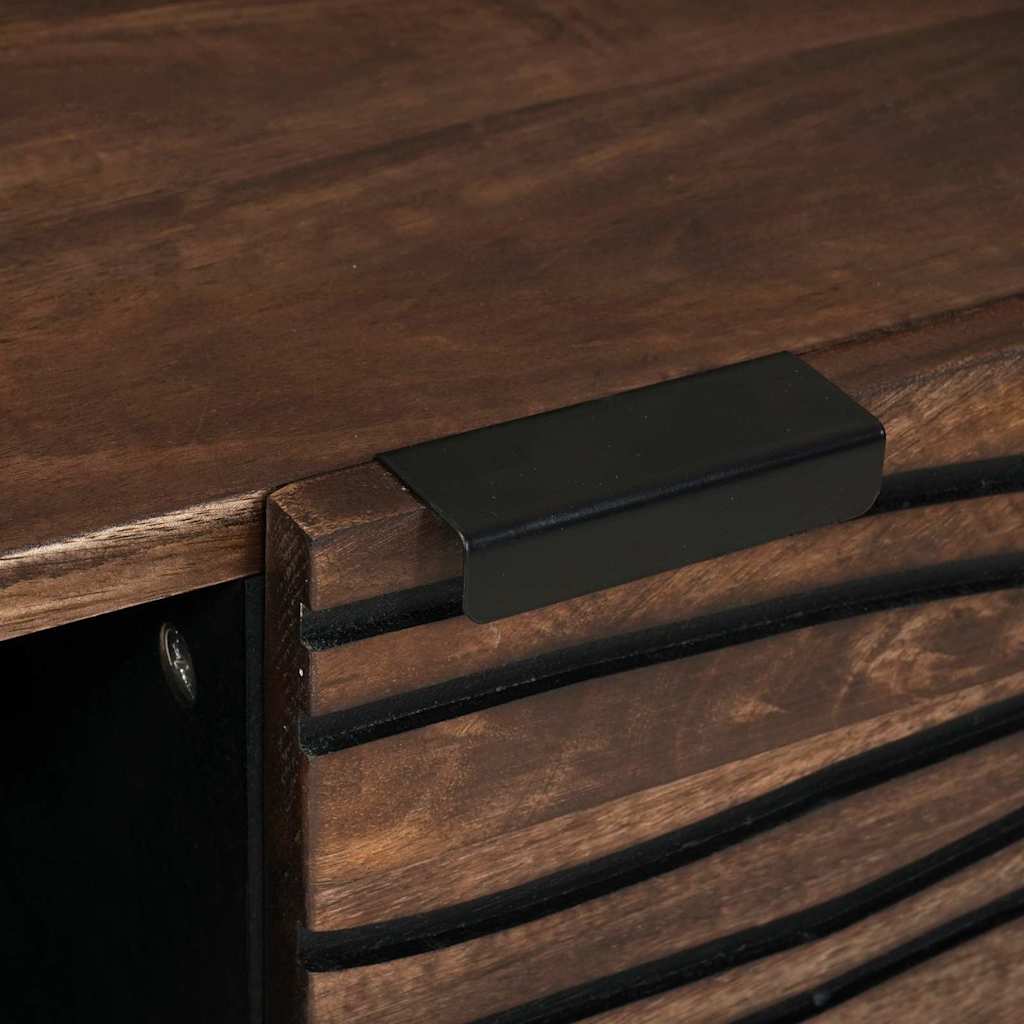 vidaXL Τραπέζι σαλονιού 80 x 50 x 40 cm - Μασίφ ξύλο μάνγκο & επεξεργασμένο ξύλο