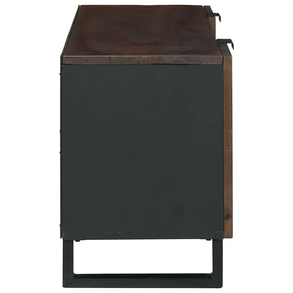 vidaXL Ντουλάπα TV με συρτάρι Καφέ 105 x 33 x 46 εκ Μασίφ ξύλο μάνγκο