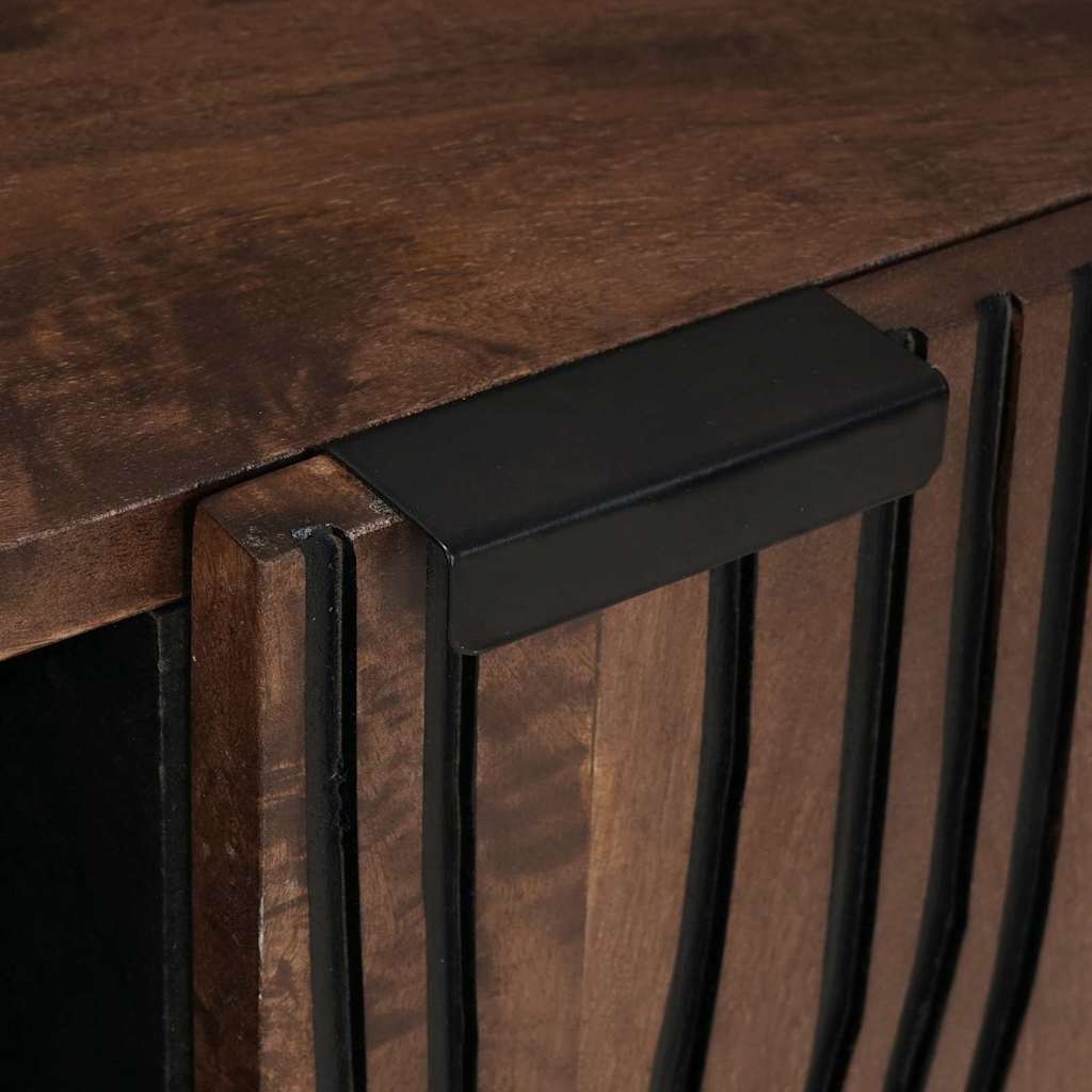 vidaXL Έπιπλο Τηλεόρασης Καφέ 80 x 33 x 46 εκ Μασίφ ξύλο μάνγκο