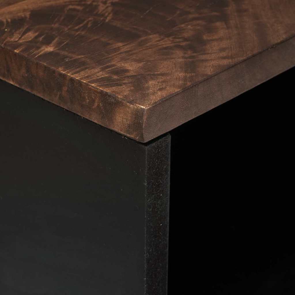 vidaXL Έπιπλο Τηλεόρασης Καφέ 80 x 33 x 46 εκ Μασίφ ξύλο μάνγκο