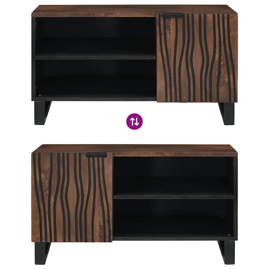 vidaXL Μονάδες TV Καρυδιά 80 x 33 x 46 εκ Επεξεργασμένο ξύλο