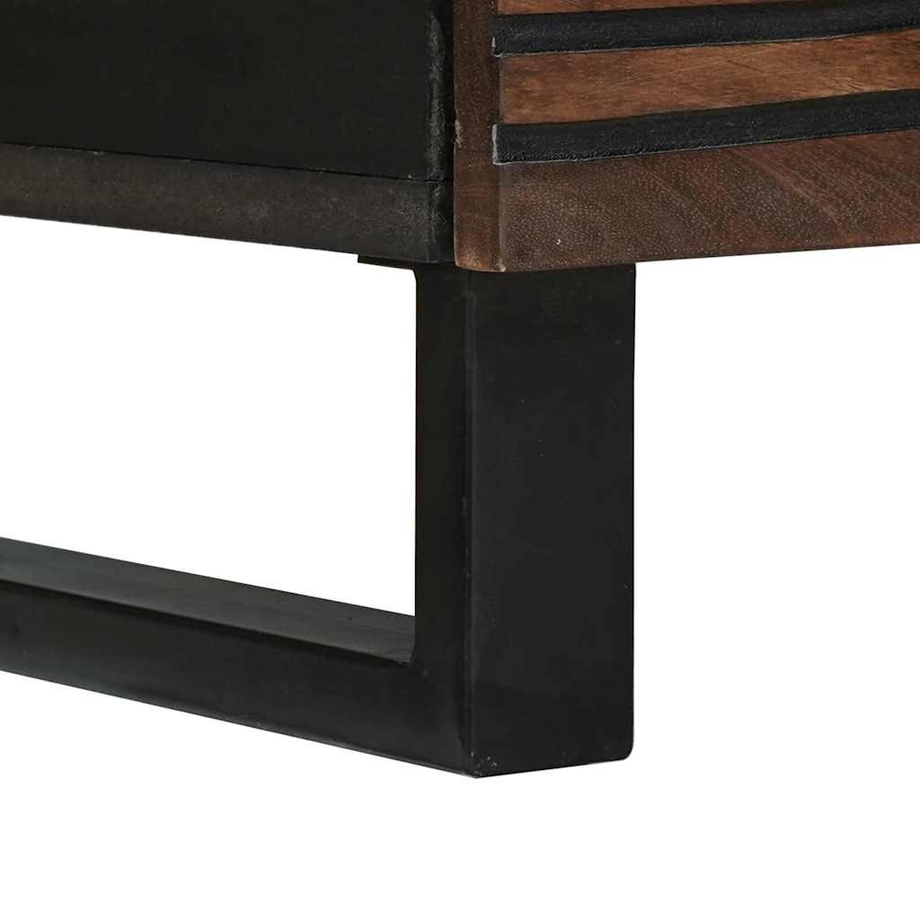 vidaXL Τηλεοπτικός Θρανίο Καφέ 80 x 33 x 46 εκ Μασίφ ξύλο μάνγκο