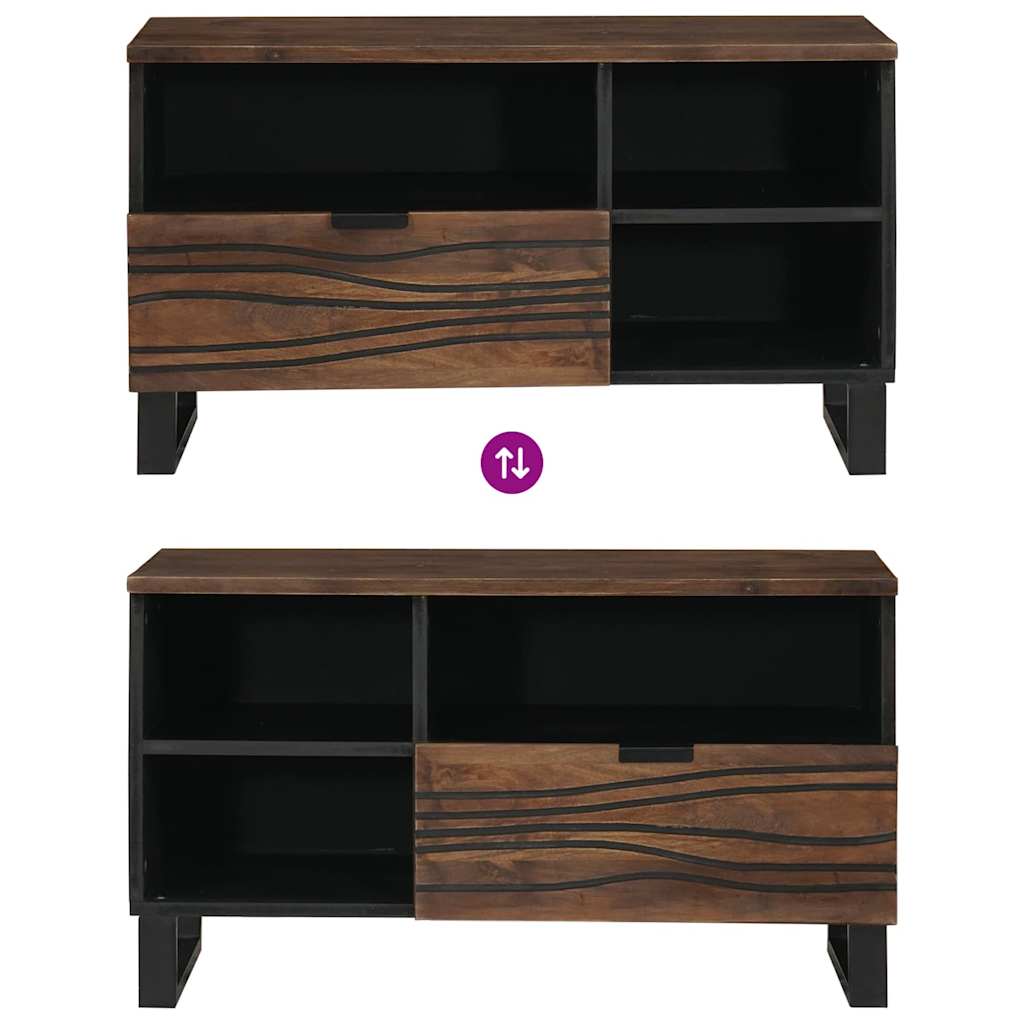 vidaXL Μονάδες TV Καρυδιά 80 x 33 x 46 εκ Επεξεργασμένο ξύλο