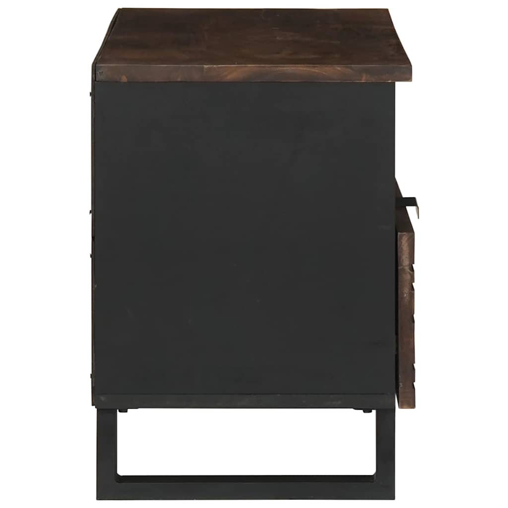 vidaXL Τηλεοπτικός Θρανίο Καφέ 80 x 33 x 46 εκ Μασίφ ξύλο μάνγκο