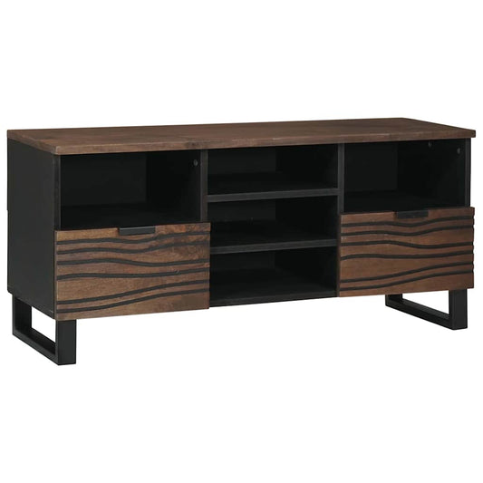 vidaXL Κάβα Τηλεόρασης Καφέ 100 x 33 x 46 εκ Μασίφ ξύλο μάνγκο