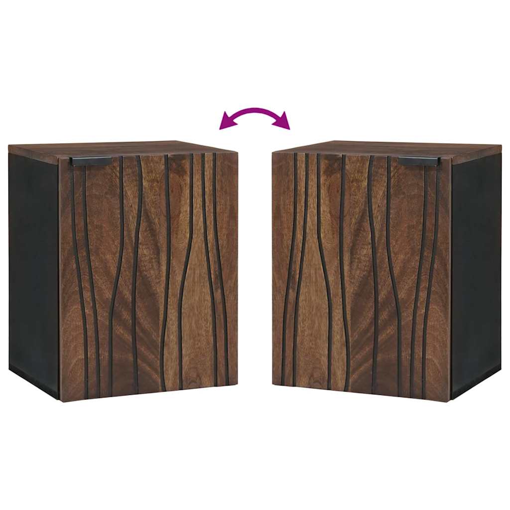 vidaXL Κρεμαστό Ντουλάπι Μπάνιου – 38x33.5x48 εκ Ξύλο και Επεξεργασμένο Ξύλο