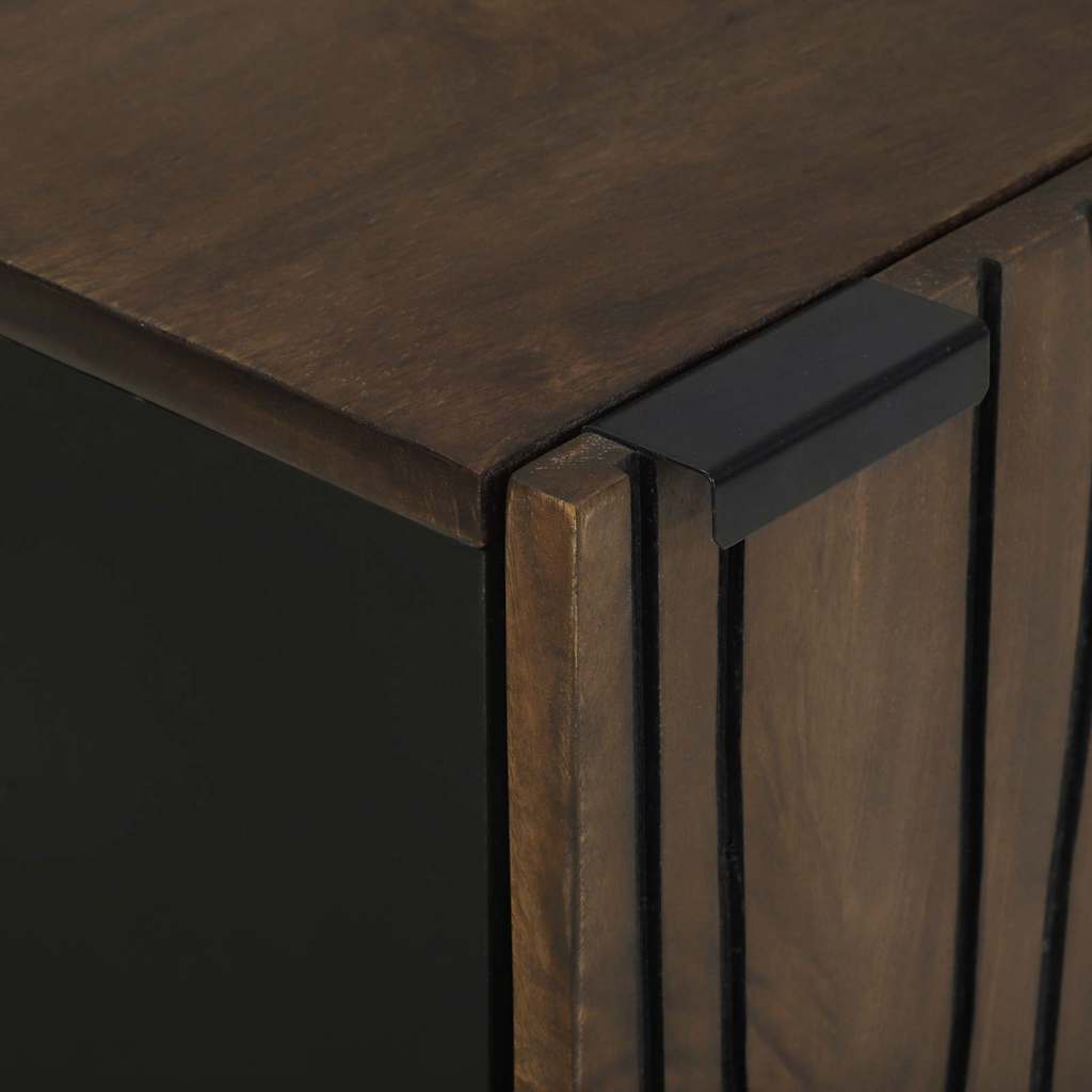 vidaXL Ντουλάπι Μπάνιου 38x33.5x58 cm από Σταθερό Ξύλο Μάνγκο