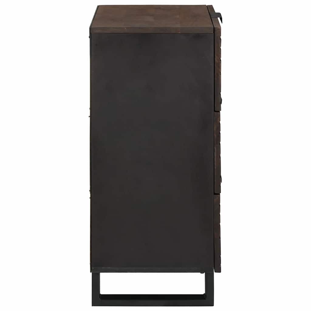 vidaXL Συρτάρι με συρτάρι Καφέ 40 x 33 x 75 εκ. Μασίφ ξύλο μάνγκο