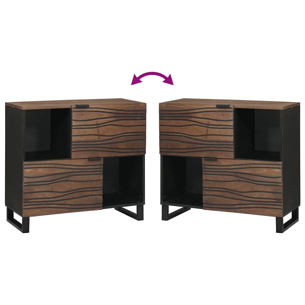 vidaXL Μπουφές Καφέ 80 x 33 x 75 εκ Μασίφ ξύλο μάνγκο