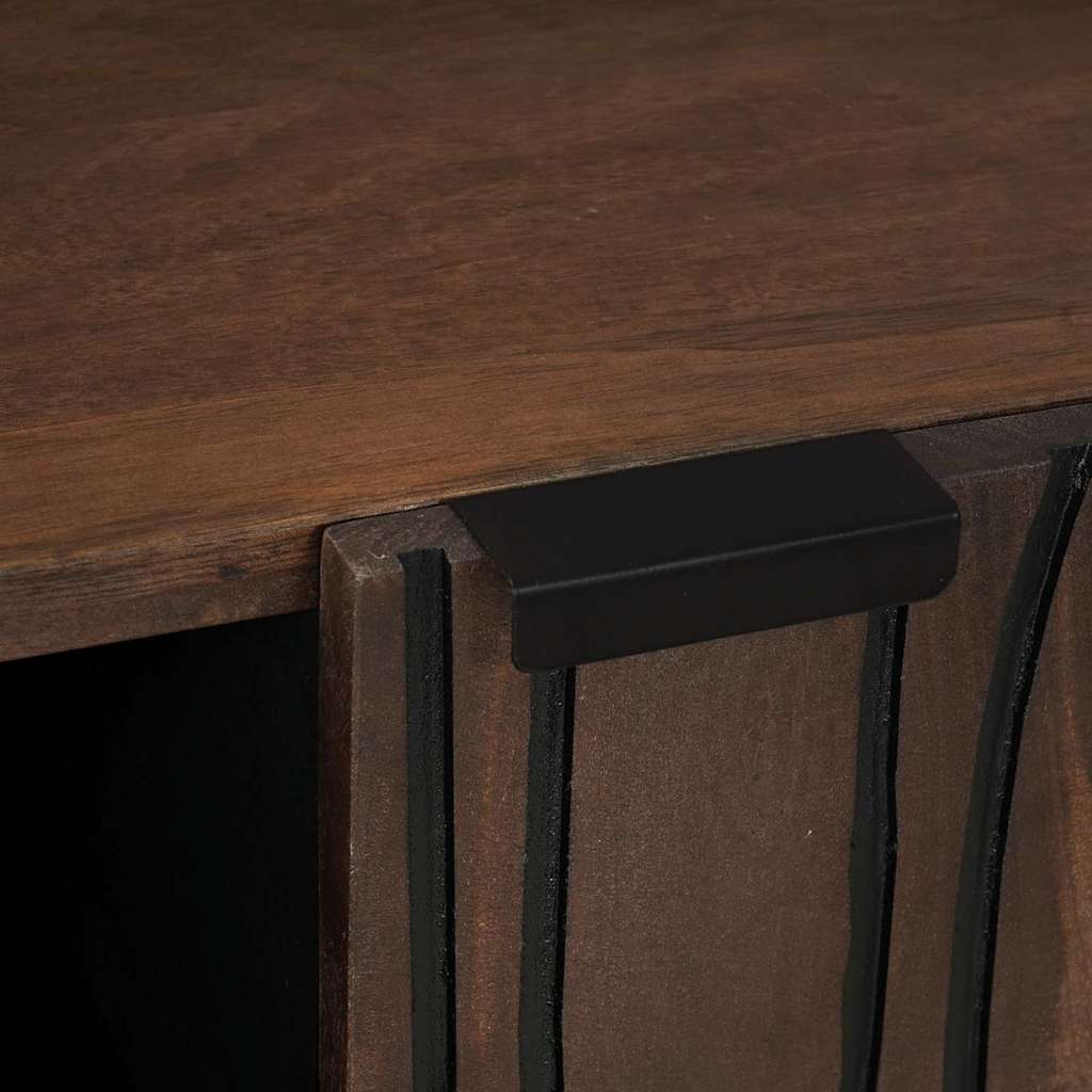 vidaXL Πλαϊνό Γραφείο Καφέ 90 x 33 x 75 εκ Μασίφ ξύλο μάνγκο