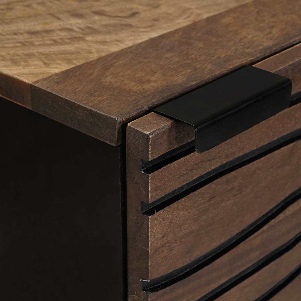 vidaXL Highboard Καφέ 40 x 33 x 110 εκ Μασίφ ξύλο μάνγκο