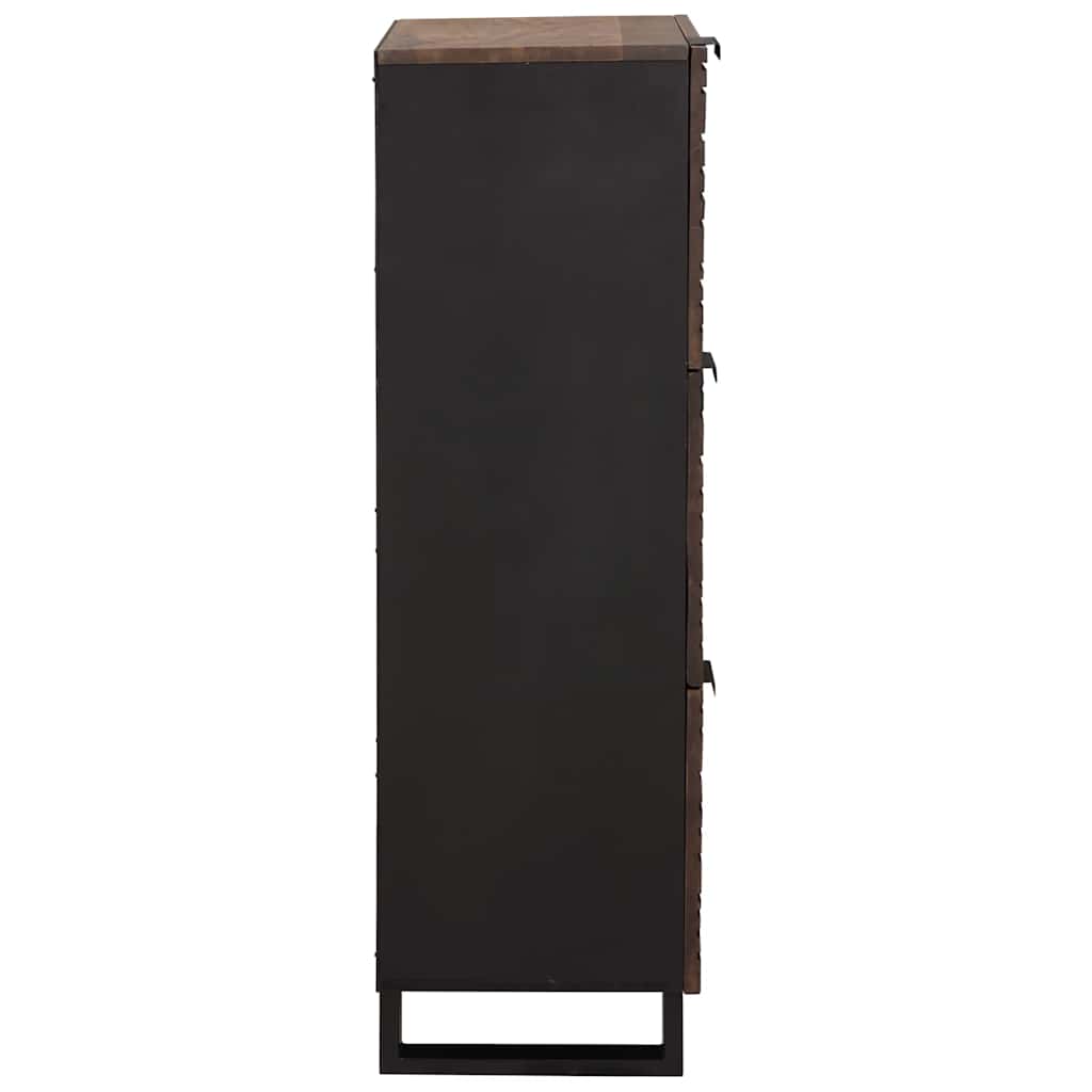 vidaXL Highboard Καφέ 40 x 33 x 110 εκ Μασίφ ξύλο μάνγκο