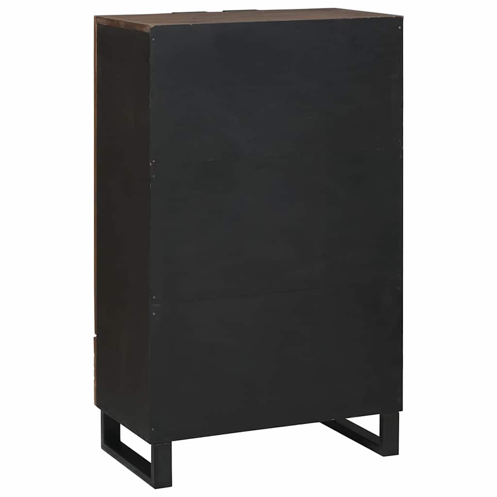 vidaXL Υψηλό Κεφαλάκι Καφέ 60 x 33 x 100 εκ. Μασίφ ξύλο μάνγκο