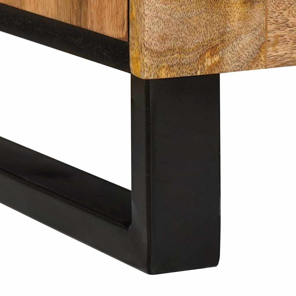 vidaXL Κομοδίνο 2 pcs Φυσικό 40 x 33,5 x 46 εκ Στερεό ξύλο μάνγκο