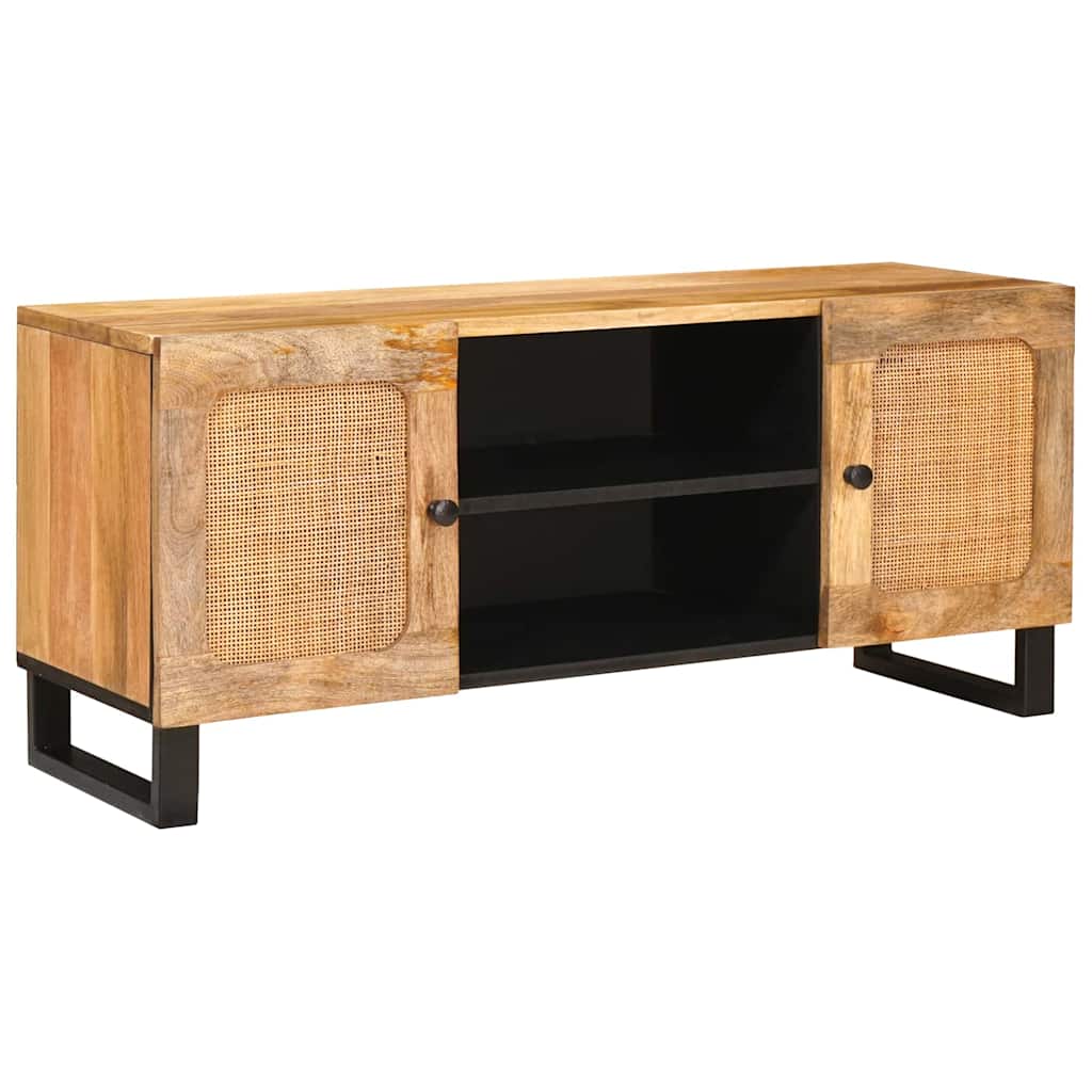 vidaXL Ντουλάπι TV με ράφι Καφέ 105 x 33 x 46 εκ. Στερεό ξύλο μάνγκο