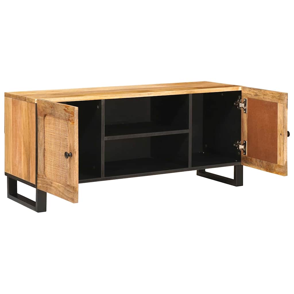 vidaXL Ντουλάπι TV με ράφι Καφέ 105 x 33 x 46 εκ. Στερεό ξύλο μάνγκο
