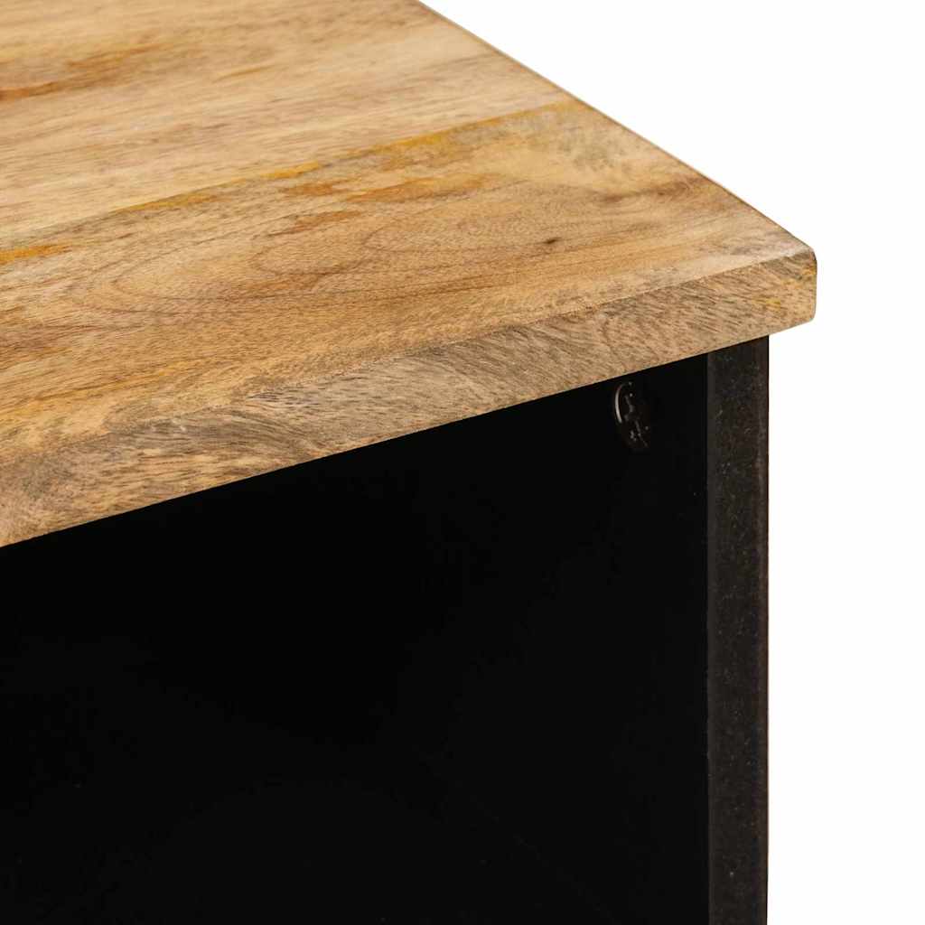 vidaXL Ντουλάπι TV με συρτάρι Καφέ 70 x 33 x 46 εκ Στερεό ξύλο μάνγκο