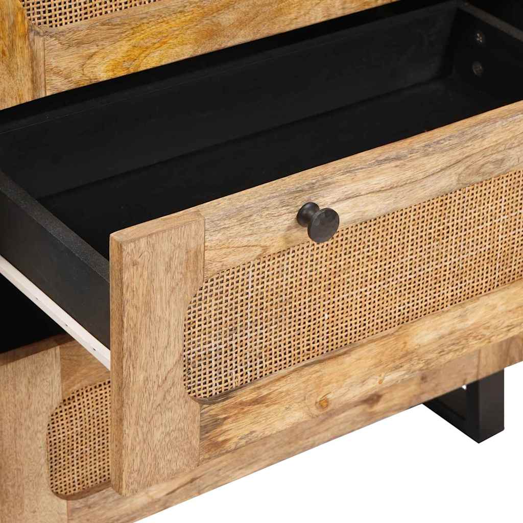 vidaXL Πλαϊνό γραφείο Καφέ 60 x 33 x 75 cm Στερεό ξύλο μάνγκο